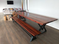 Mesa de comedor de roble macizo hecha a mano en Chile – Nowü