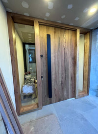 Puerta de Roble demolición Fabricación Artesanal hecho en chile