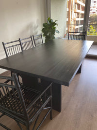 Mesa Comedor Roble Pentu Negra