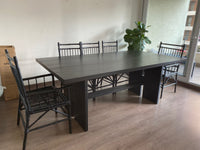 Mesa Comedor Roble Pentu Negra