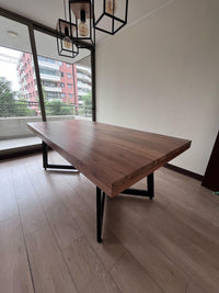 Mesa Comedor Roble Bardot con Bancas