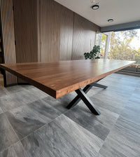 mesa hecha en roble de demolición alta gama premium industrial