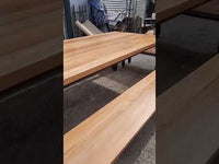 Mesa Comedor Roble fierro Clásica Con 2 Bancas