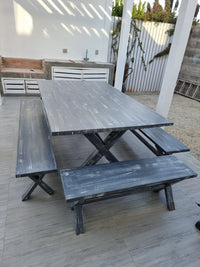 Mesa Terraza Roble Gris Albayalde