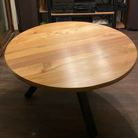 Mesa de roble sólida para comedor hecha en Chile