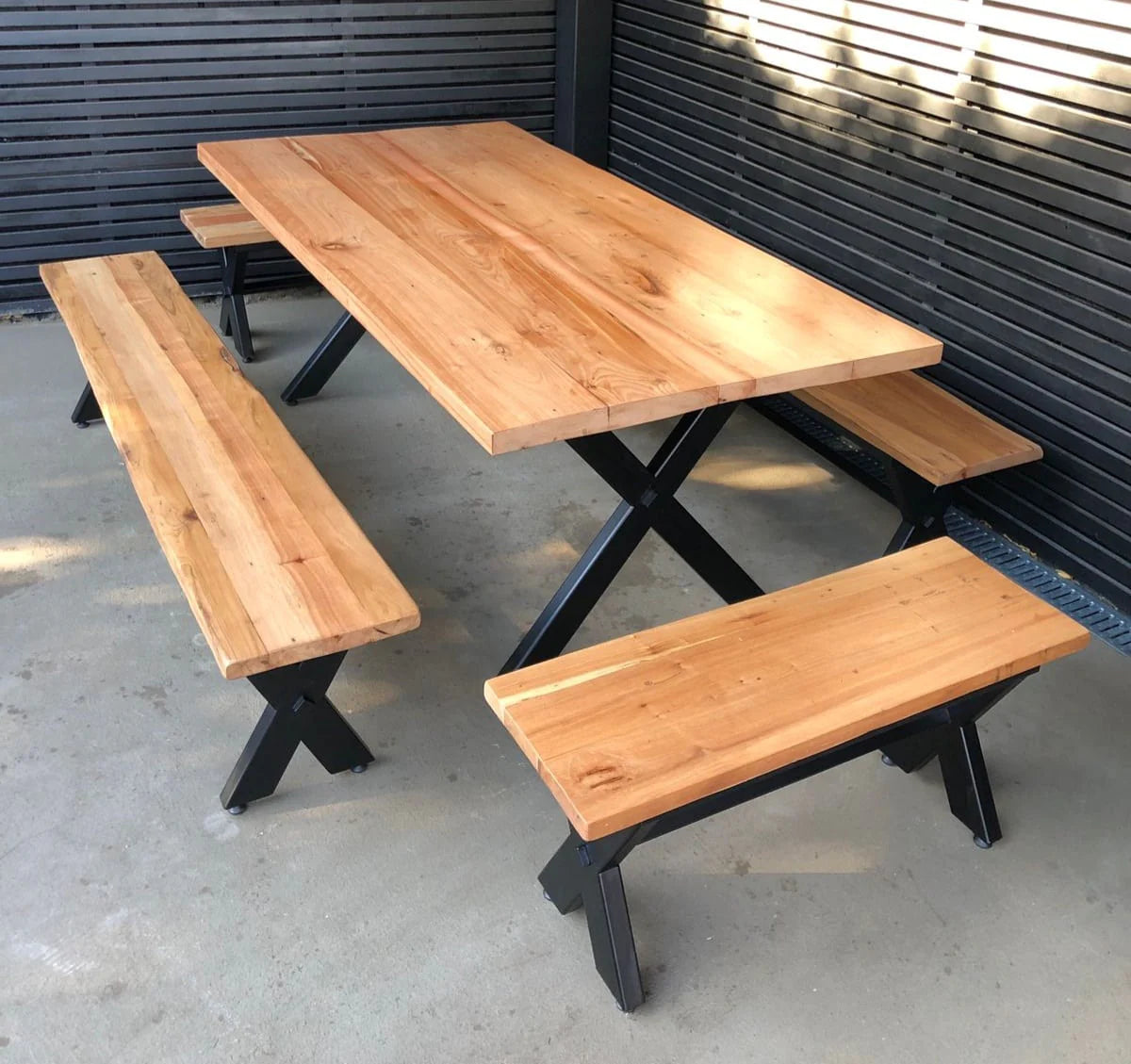 Mesa Comedor Roble Fierro X Variantes