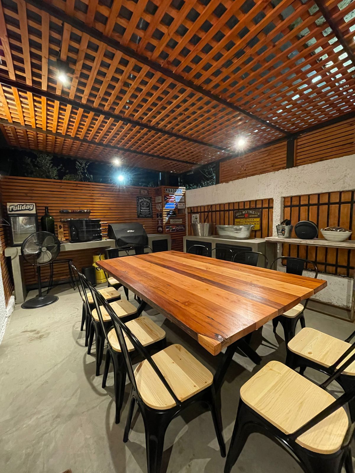 Mesa Comedor Roble Fierro X Variantes