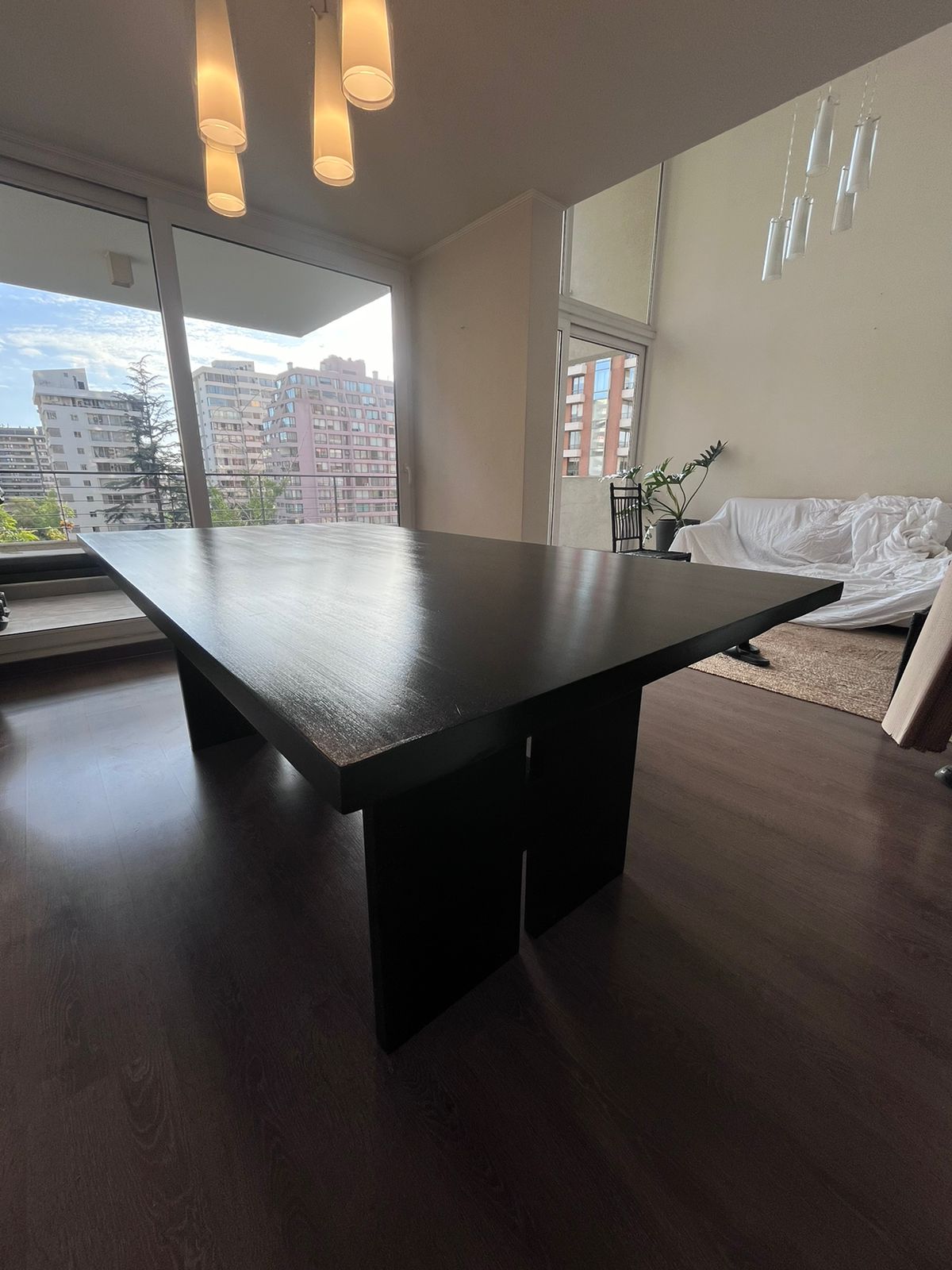 Mesa Comedor Roble Pentu Negra