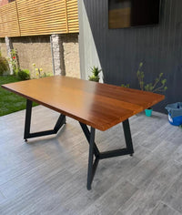 Mesa Comedor Roble Bardot con Bancas