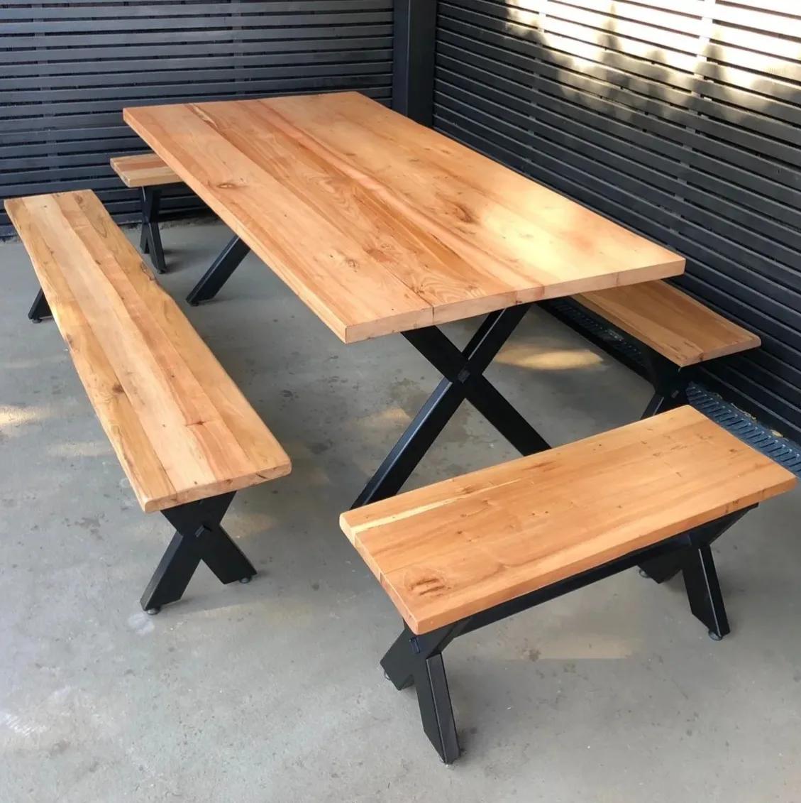 Mesa Comedor Roble Fierro X