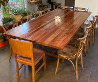 Rustic A Table with Benches