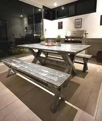 Mesa Terraza Roble Gris Albayalde