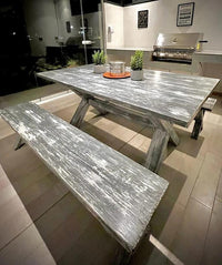 Mesa Terraza Roble Gris Albayalde