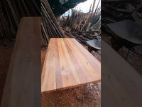 Mesa Comedor Roble Crudo Fierro X con Bancas