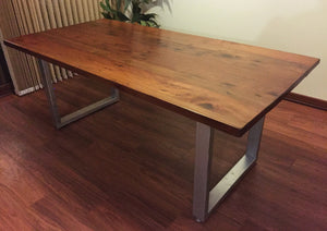 Metalic Iron Oak Table