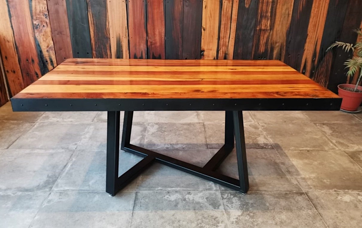 Mesa Comedor Roble Pañilhue con Bancas