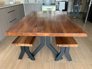 Sequoia Y Table with Benches